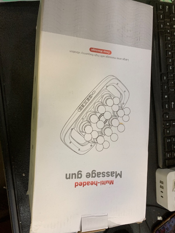 Photo 1 of EDISTEC 20-Head Massage Gun, Deep Tissue Percussion Massager with 30 Speeds & 3 Modes, 110lb Force, Ultra-Quiet 35dB, 3×2600mAh Battery, Type-C Fast Charging, 6H Use, Full Body Muscle Relaxation