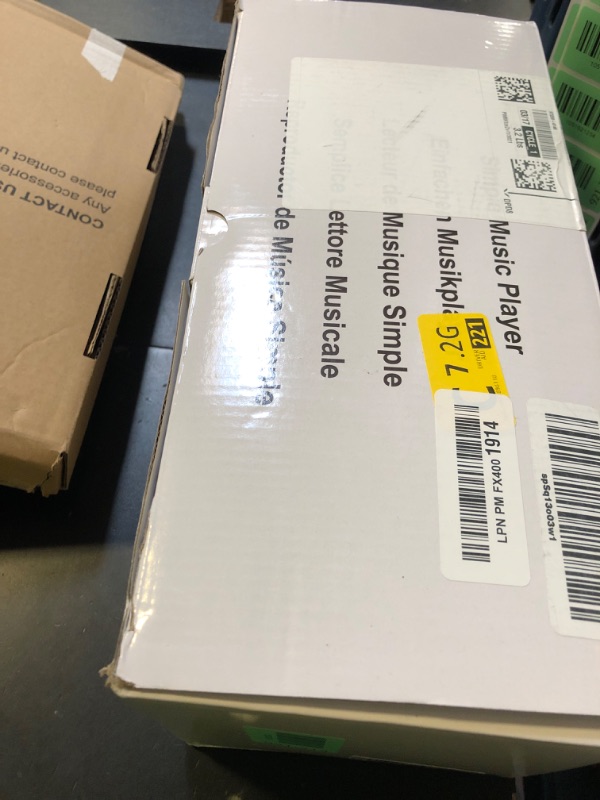 Photo 1 of Lamborsafe One-Button Music Player for Seniors, Simple Music Player for Elderly & Dementia Patients, MP3 Player Device with 32GB TF Card, Gift for Alzheimer’s, Visually & Mobility-Impaired (Cyan)