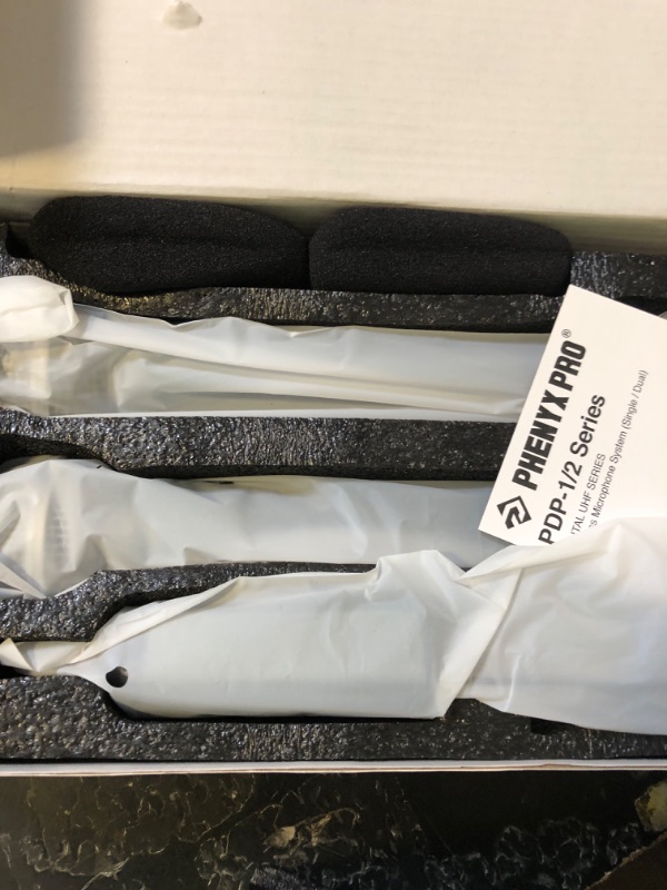 Photo 1 of Phenyx Pro Dual Digital Wireless Microphone System, w/2 Handheld Dynamic Microphones,15 UHF Frequency Groups, Mini Receiver, Metal Cordless Mic for Karaoke,Church,DJ,Singing (PDP-2-2H)