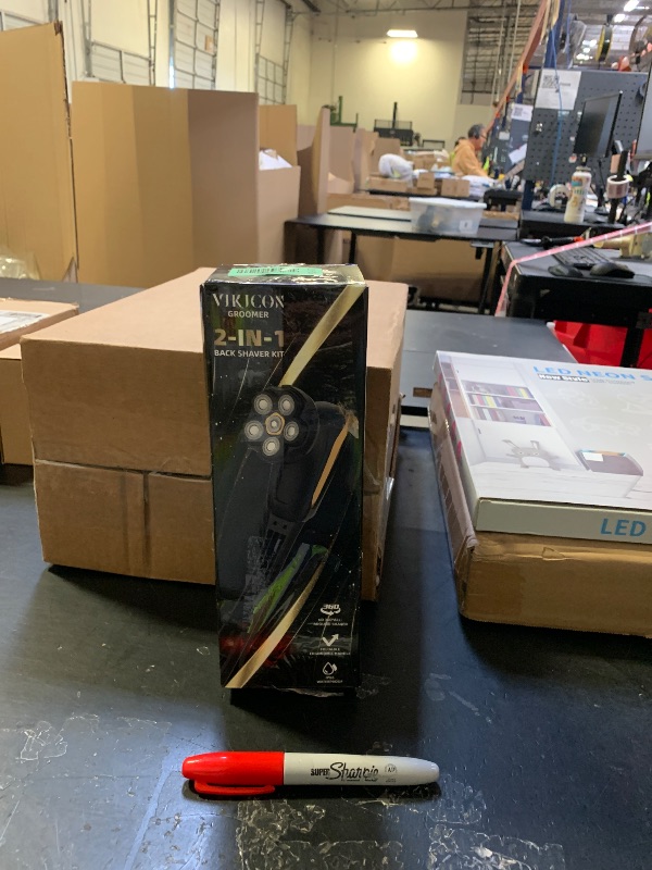 Photo 1 of Back Shaver for Men: Long Foldable Handle Electric Back Razor with 6D No-Scratch Shaving - Waterproof Grooming Kit for Body/Beard/Head/Face Hair Removal, Gifts for Husband Dad (Black)