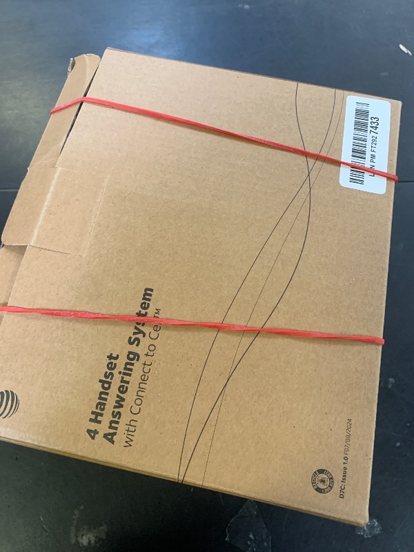 Photo 1 of AT&T Cordless Phones for Home with Answering Machine, 4 Handsets DECT 6.0 Bluetooth Expandable, Smart Call Blocking, Caller ID, Intercom and Bluetooth, Connect to Cell, BL3112-4