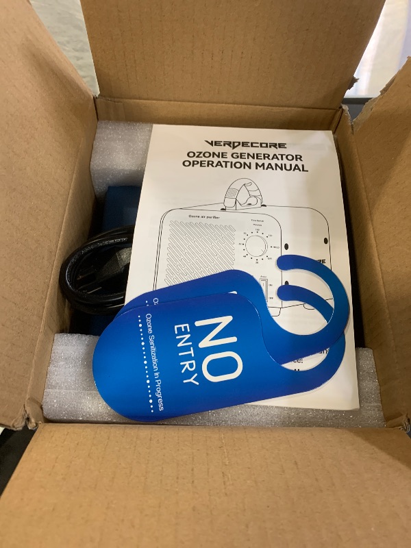 Photo 1 of 120,000mg/h 0zone Generator High Capacity Ozone Machine & 1 Billion Negative Ion Air Purifier for Home, Car, Pet Odor Removal, O3 Odor Eliminator up to 2,500 Sq. Ft.(Blue)