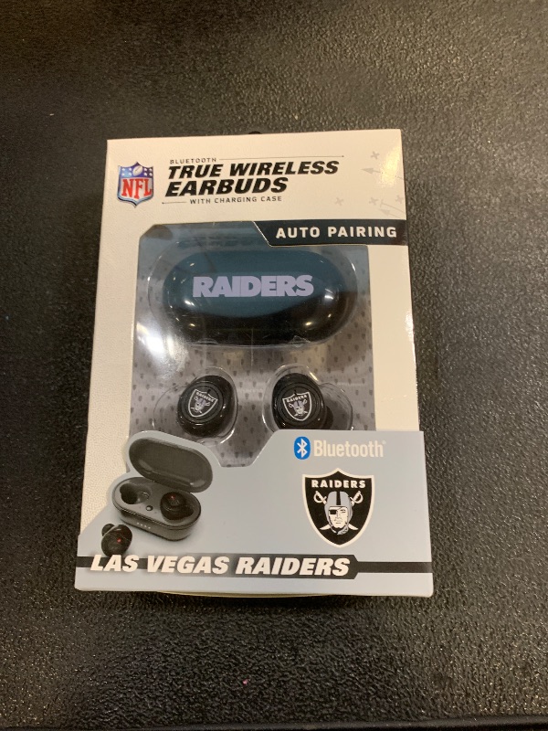 Photo 1 of SOAR NFL True Wireless Earbuds, Las Vegas Raiders