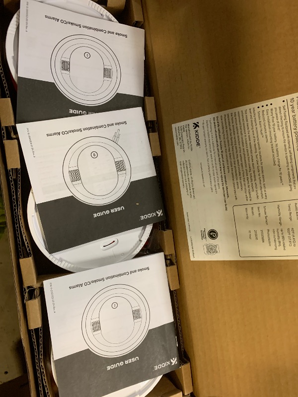 Photo 1 of Kidde  Detector, 10-Year Battery Powered, LED Warning Light Indicators, 3-Pack