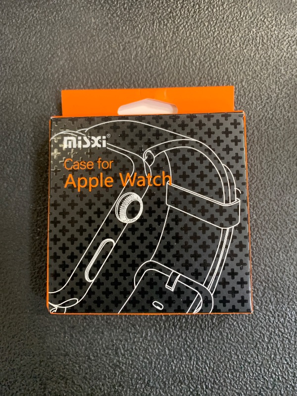 Photo 1 of Misxi 2 Pack Tempered Glass Case Compatible for Apple Watch Series 9 Series 8 Series 7 45mm, Hard PC Screen Protector Overall Protection Scratch-Resistant Cover for iWatch, Jet Black