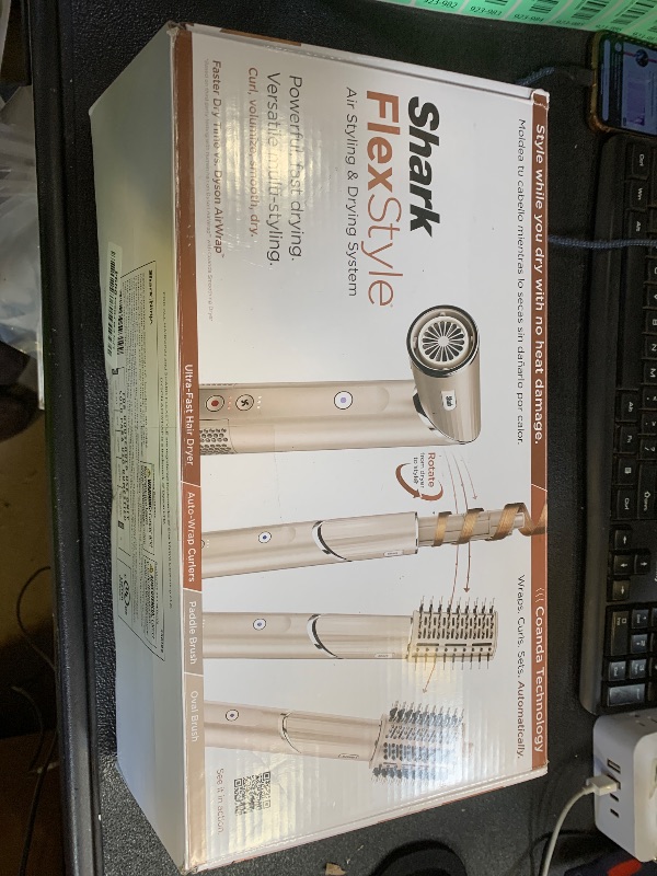 Photo 1 of Shark HD430 FlexStyle Air Styling & Drying System, Powerful Hair Dryer Brush & Multi-Styler with Auto-Wrap Curlers, Paddle Brush, Oval Brush, Concentrator Attachment, Stone