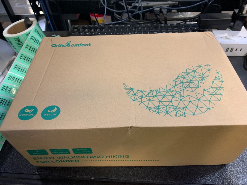 Photo 1 of Men's Orthopedic Wide Sneakers: Lightweight Plantar Fasciitis Wide Toe Box Standing Athletic Sneakers, Arch Support Foot Pain Relief Mesh Fabric Walking Shoes Black Size 10.5