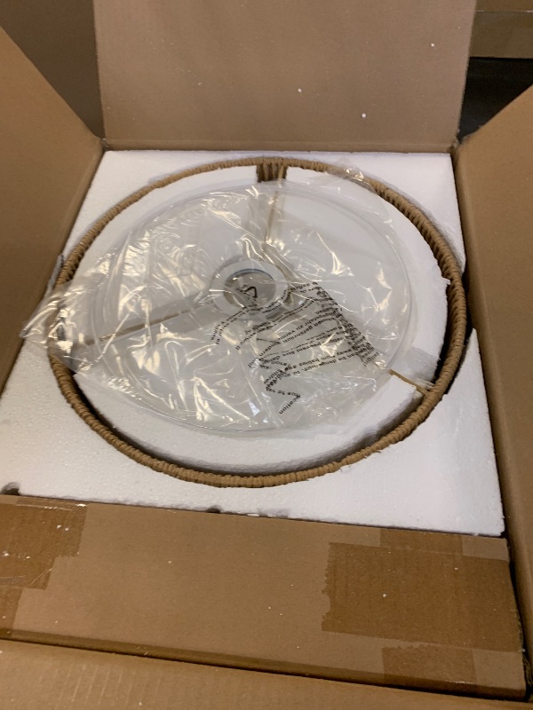 Photo 1 of ?Upgraded?Dimmable Boho Floor Lamp for Living Room, Modern Swing Arm Floor Lamp with Rattan & Fabric Shades, Black Rattan Standing Lamp with 11W Bulb, Farmhouse Adjustable Tall Lamp for Bedroom Office