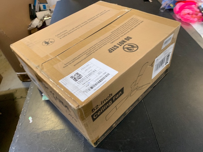 Photo 1 of Fanbulous 52 Inch Ceiling Fans with Lights and Remote, 3 Blades Flush Mount Low Profile Ceiling fan, Efficient 3475 CFM, Safe ABS, Timer, Quiet 35dB, 3CCT, Reversible for Bedroom Living Room, Walnut