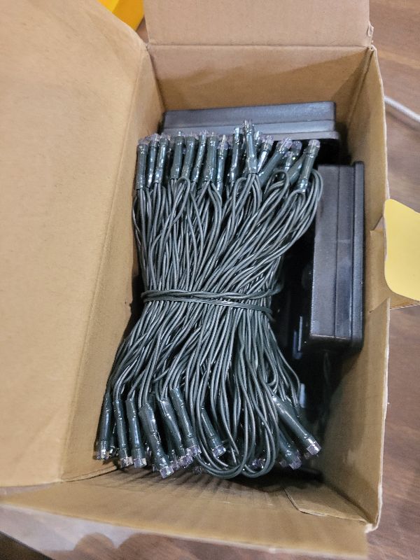 Photo 1 of 2 Pack 480 LED Solar Chrismas Lights Outdoor, Solar String Lights for Outside with 8 Modes & Memory Function, Waterproof Twinkle Light for St Patrick's Day Xmas Tree Yard Party Decorations (Green)