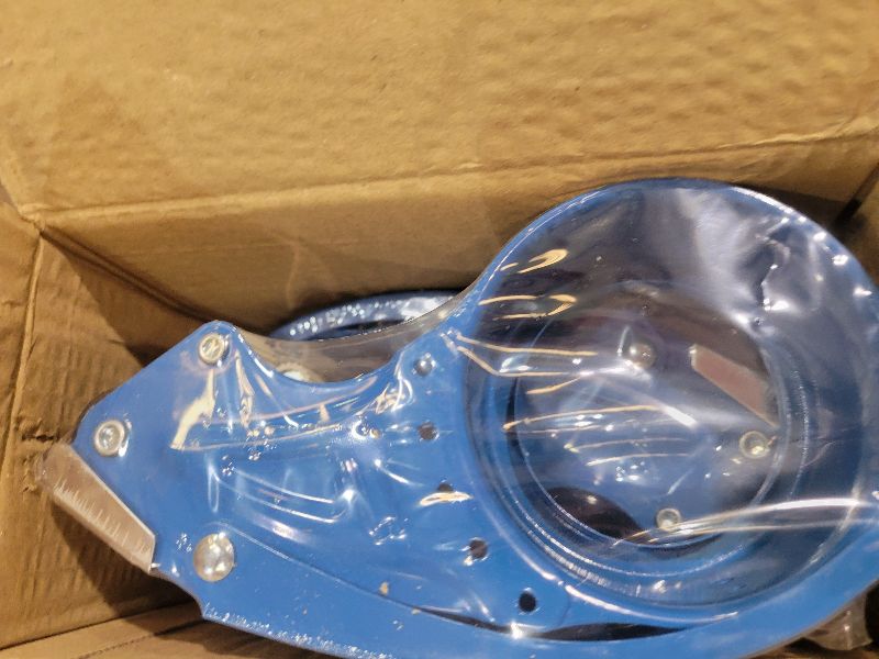 Photo 1 of 2 Pack Heavy Duty Packing Tape Dispenser Gun – 2-Inch Wide Tape Dispenser with Adjustable Brake – Fits 3-Inch Core, Industrial-Grade Tape Gun for Moving, Shipping, Office & Warehouse Use (Blue)