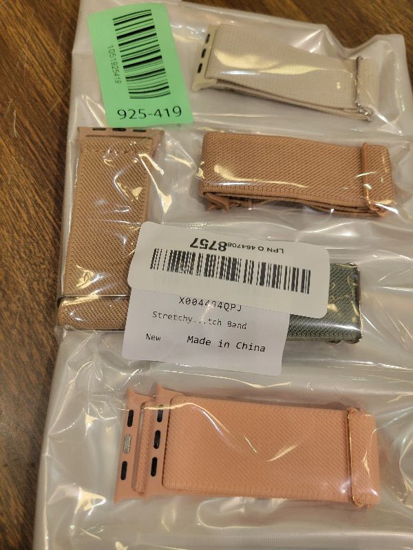 Photo 1 of 10 Pack Stretchy Bands Compatible with Apple Watch Band 40mm 38mm 41mm 42mm 44mm 45mm 46mm 49mm Women Men, Water-Resistant Solo Loop Elastic Sport Straps for iWatch Series 11 10 9 8 7 6 5 4 3 SE Ultra