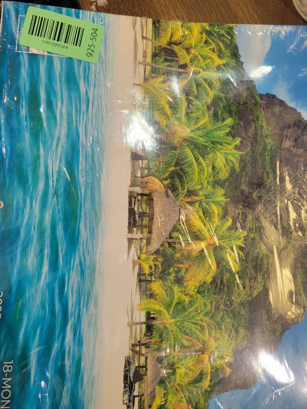 Photo 1 of 2026 Wall Calendar,Calendar 2026, November 2025 - December 2026, Wall Calendar Tropical Beaches, 12" x 24" Opened,Full Page Months Thick & Sturdy Paper for Calendar Organizing & Planning