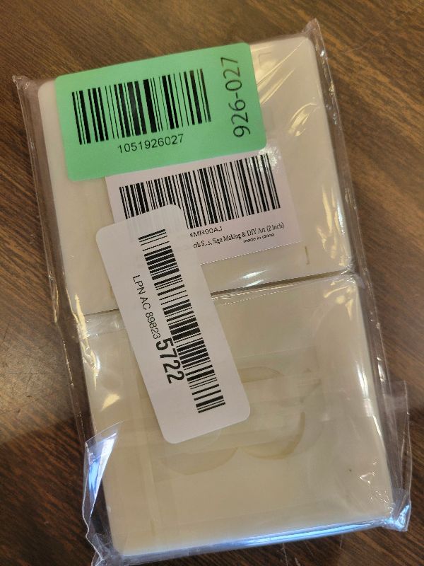 Photo 1 of 2 Pack - 2 Inch Letter Stencils Set, 72 Reusable Stencils for Painting On Wood, Metal, Walls, Fabric, Rocks with Interlocking, Perfect for Banners, Sign Making & DIY Art (2 inch)