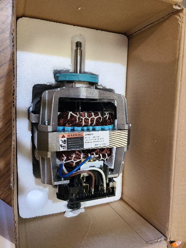 View 2 of 0EM 279827 Dryer Drive Motor with Pulley (Upgraded Blower Shaft Length) by puxyblue - Compatible with MayTag Kitchenaid Kenmore Whirlpool Dryer Motor Replaces AP3094245, EAP334304, PS334304,W10194250