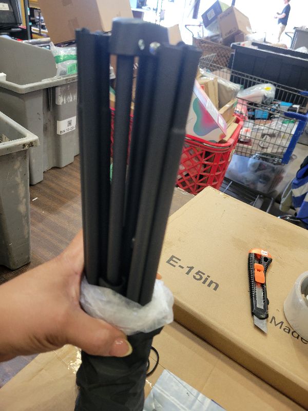 Photo 1 of 2 Pack 63" Black Easel Stand for Display Wedding Sign & Poster,Adjustable Easels for Display Poster Board Stand,Collapsable Portable Metal Painting Easel Tripod for Floor(Black 2PC)