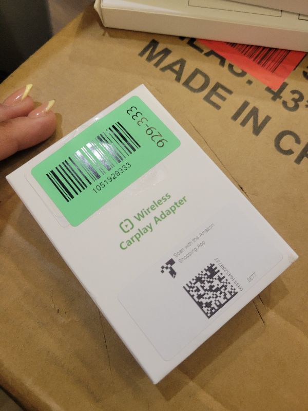 Photo 1 of 2026 Upgraded Wireless CarPlay Adapter - Fast Auto-Connect, Stable Connection, Mini Size Plug & Play Adapter for iPhone & Android Auto Compatible Cars