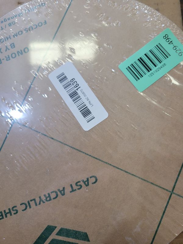 Photo 1 of 2 Pieces 1/4" Round Plexiglass Sheet, 10 Inch Diameter Clear Acrylic Circle, Round Cake Disk Acrylic Sheet, Plexiglass Table Top, Acrylic Backdrop