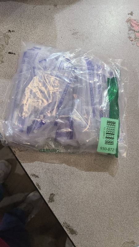 Photo 1 of 1ml Luer Lock Syringe without Needle - 1cc Plastic Syringes, Sterile, Individually Sealed, Pack of 30