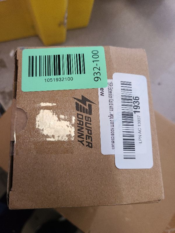 Photo 1 of 15Ft Long Extension Cord, Surge Protector Power Strip with 8 Outlets & 4 USB Ports (2 USB C), Flat Plug Power Strip Wall Mountable, Desk Charging Station for Home Office, College Dorm Room Essentials