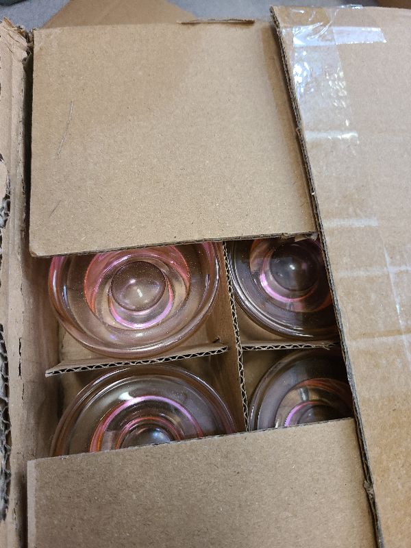 Photo 1 of 12 PCS Glass Taper Candle Holders Bulk Pink Candlestick Holders Clear Short Tapered Candle Stick Holder Decor Set for Table Centerpiece Wedding Party Advent Christmas Home Decorations