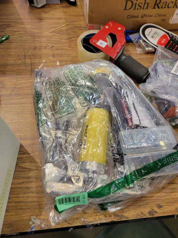 Photo 1 of 17-Piece Heavy Duty Grease Gun Kit: 14oz Grease Tube Flexible Hose Bearing Grease Pump 8000 PSI Pistol Grip Grease Guns Tool Marine Durable Connectors Adapters Extension Tubes Nozzle Easy Operation