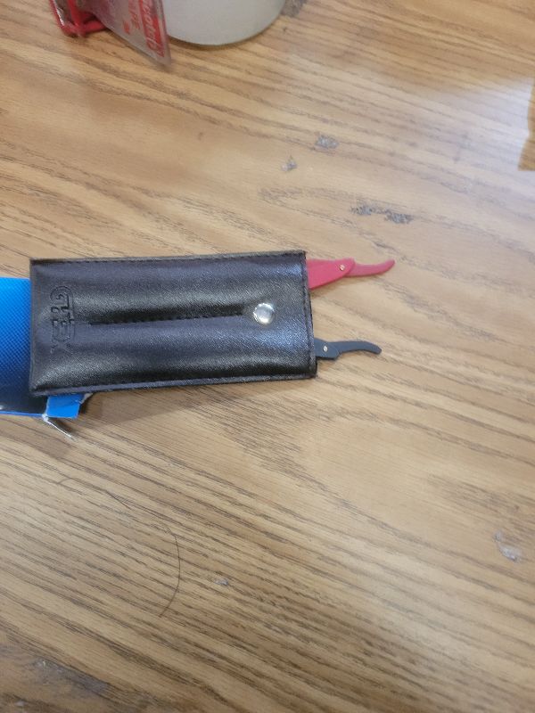 Photo 1 of 2 Straight Razor For Men (Red Black), 100 GTEX Premium Blades (Japanese Steel) - 2Pack Straight Edge Razor 100 Platinum Razor Blade - Navajas Para Barbero - Barber Razor For Men, Beard Razors