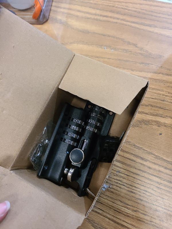 Photo 1 of 2 Pack Combination Locking Bolt, 4 Digit Combi Bolt Sliding Door Lock Resettable, Heavy Duty to Keep You Safe, Thicken Solid Zinc Alloy Door Latch Lock for Home, Gate, Garage