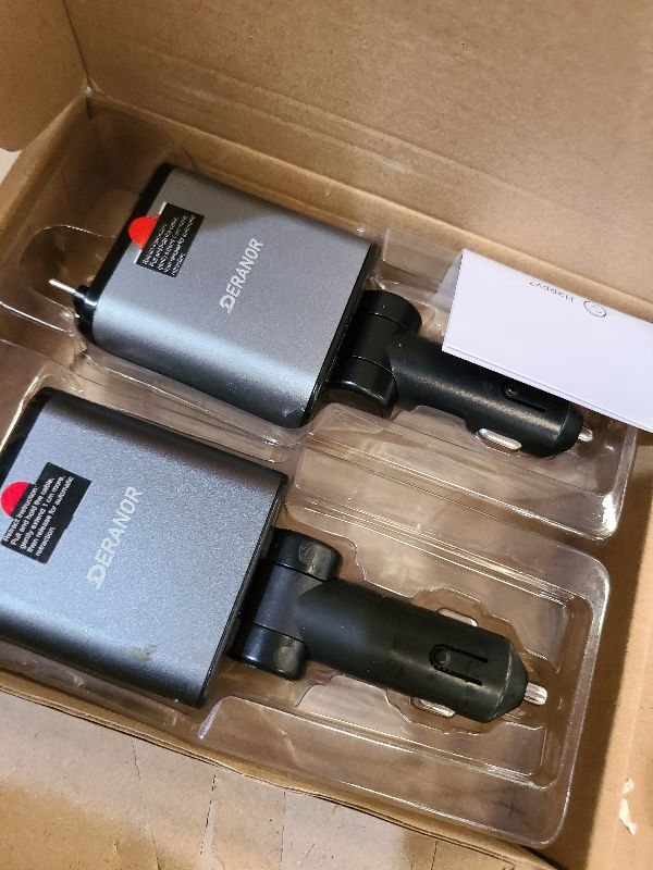 Photo 1 of [2 Pack] Retractable Car Charger 4 in 1 Fast Car Phone Charger 69W, USB C Car Truck Accessories Adapter with 2X Retractable Charger Cords and 2X USB Ports for i Phone 17/16/15/14, for Samsung S25/S24