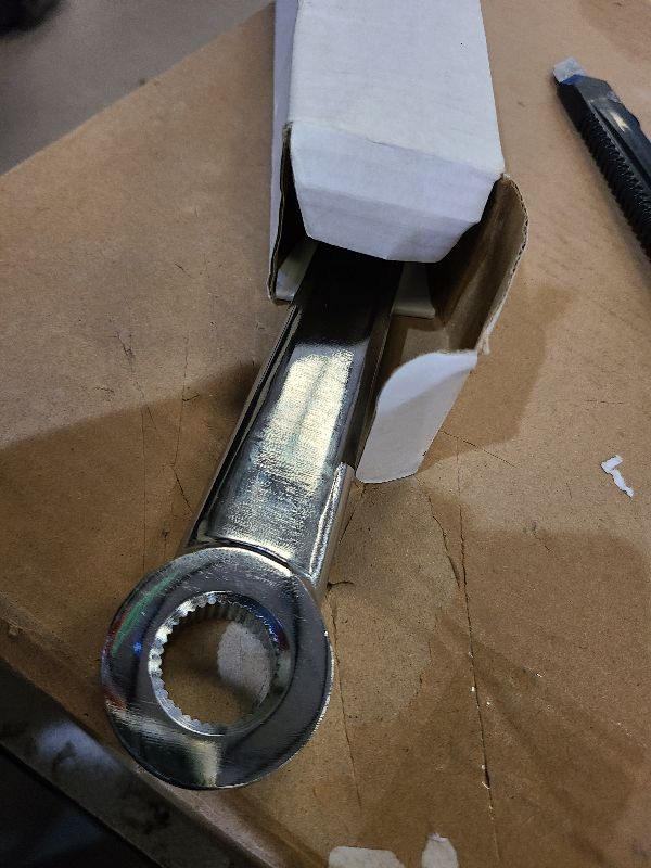 Photo 1 of 1 pc SHLPDFM Silver Chrome Finish Vega Steering Box Pitman Arm Compatible with Early Ford Tie Rod Ends