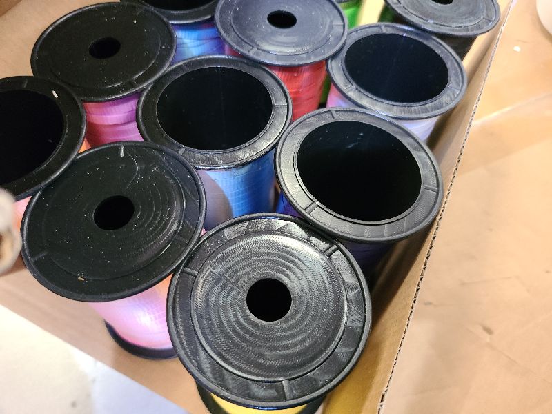 Photo 1 of 12-Rolls Curling Ribbon for Gift Wrapping - 3/16in x 125 Feet Per Roll - Curling Balloon String Ribbon Set for Presents, Bows, DIY Arts & Crafts, Wedding, Happy Birthday Decorations, Assorted Colors