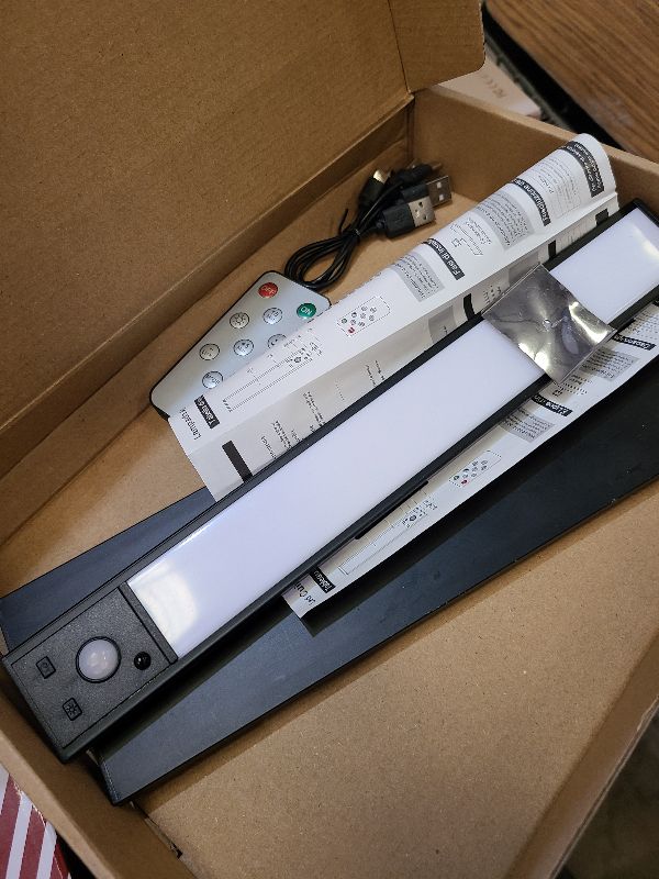 Photo 1 of 12inch Rechargeable Under Cabinet Lighting,56 LED -3 Color& 7 Levels Under Cabinet Lighting Wireless,3000mah Dimmable Magnetic Cabinet Lighting,Punch-Free Smart Sensor Magnetic Rechargeable led Lights