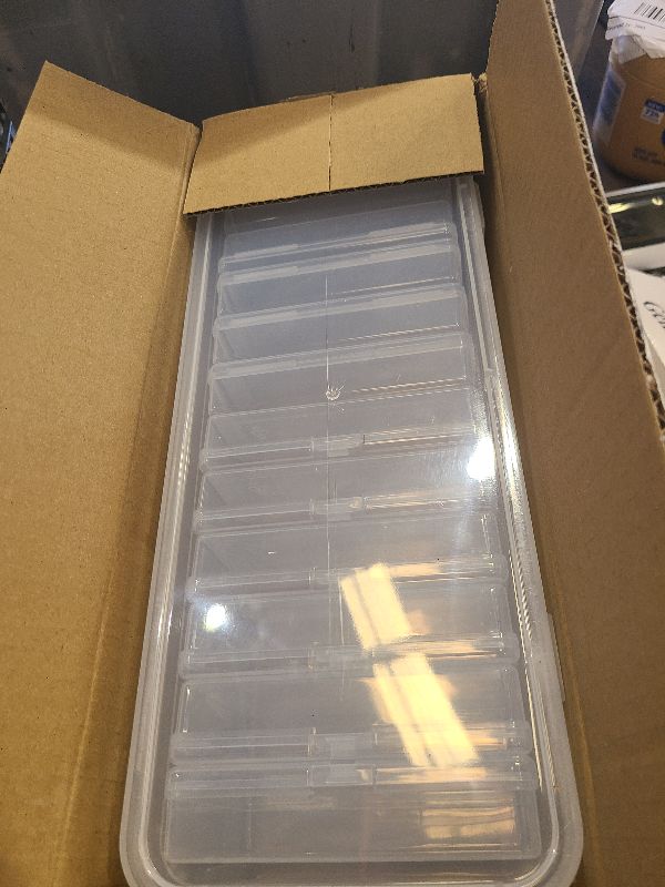 Photo 1 of 12 Pcs Playing Card Box, Clear Trading Card Storage Organizer 3.86 x 2.91 x 0.94 Inch Plastic Card Deck Case Snap Closed Holder Storage Organizer for Gaming Cards, Business Card Storage (12)