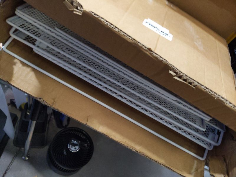 Photo 1 of 2 Pack Laundry Room Shelves Organization And Storage,Wall Mounted Clothes Drying Rack With Wire Mesh Basket Over Washer And Dryer,Large Capacity Floating Wall Shelf For Bathroom,Kitchen,Storeroom