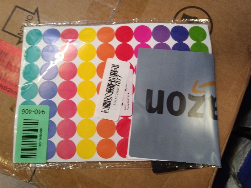 Photo 1 of 1400 PCS Colored Dot Stickers Round Color Coding Labels Classroom Must Haves, Circle Dots Labels Price Stickers Polka Circle Dot Stickers Label Sticker for Office, Classroom Decor, Papers Etc