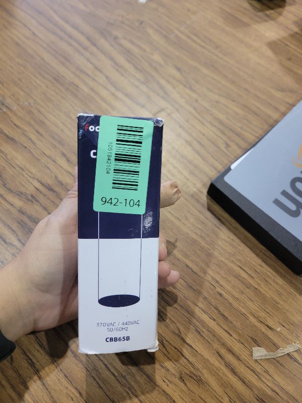 Photo 1 of [UL Recognized] FOCSPROD 60 uF 60 MFD ±6% 370V/440V CBB65B AC Capacitor, Single Run Round Capacitor Replacement, 60 uF 440 Volt HVAC for AC Unit Fan Motor or Condenser Straight
