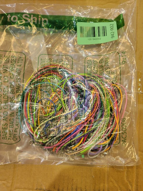 Photo 1 of 100Pcs Leather Necklace Cord with Clasps, Rope Necklace String, 25Color Necklace Cords for Pendants, 19.7" Premium Necklace Chains for Jewelry Making Supplies, 1.5mm Waxed Necklace Bracelet Cord DHOOZ