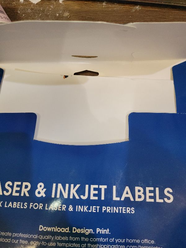 Photo 1 of 1" X 1" Square Printable Labels for Inkjet and Laser Printers - 30 Sheets, 1890 Matte White Custom Labels for Price Tags, QR Code Stickers, and Barcodes - Spartan Industrial Template S001