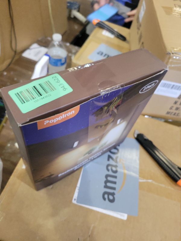 Photo 1 of 2 Pack Motion Sensor Outdoor Lights, 10000mAh Rechargeable 600 Lumen Battery Operated Outdoor Wall Lights with 3 Modes, 3 Colors, IP65 Waterproof Outdoor Security Lights for Fences, Garage, Patio