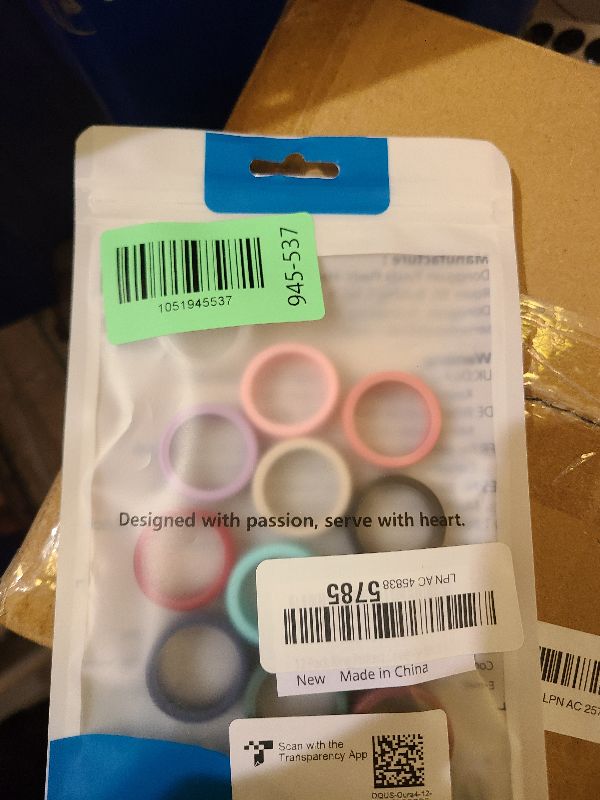 Photo 1 of 12 Pack Ultra-Thin Ring Protector Compatible with Oura Ring Gen 4/4 Ceramic/Oura Ring Gen 3, Silicone Oura Ring Cover Working Out Accessories Men Women, Direct Charging with Cover-M for 8 9 10 11