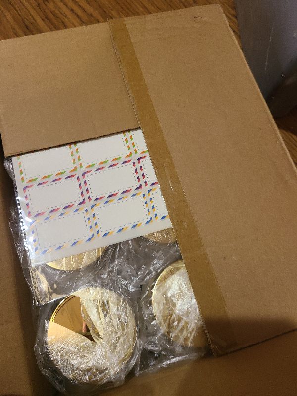 Photo 1 of 24 Pack 5 Oz Plastic Containers With gold Lids and Waterproof Label BPA Free - Refillable Transparent Cosmetic Containers for Body Butter,Sugar Scrubs,Cream,Lotions,Candy,Bath Salt(Gold, 5 oz)