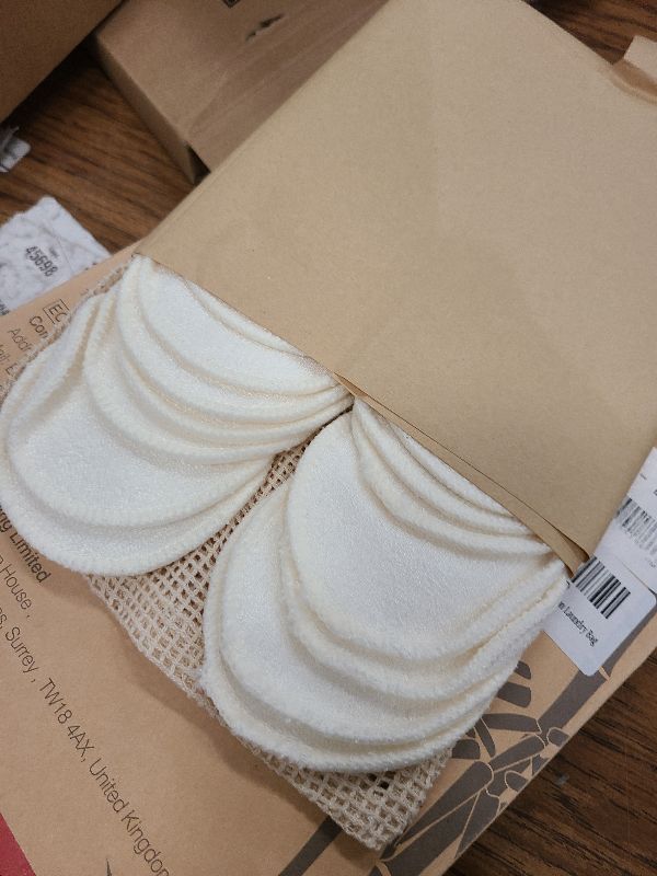 Photo 1 of 20 Packs Organic Reusable Makeup Remover Pads, Washable Bamboo Cotton Rounds for All Skin Types with Cotton Laundry Bag
