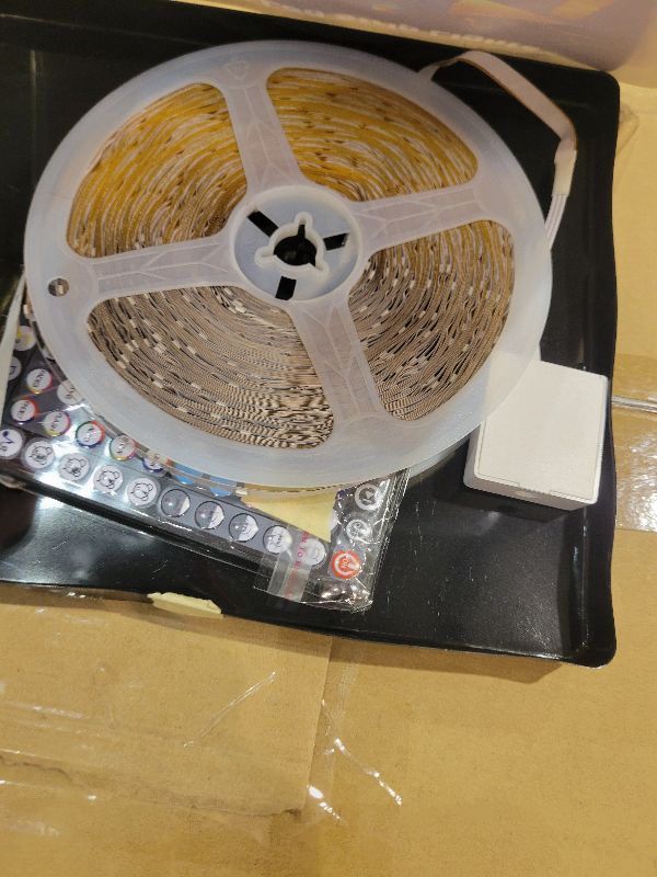 Photo 1 of 100FT Led Lights for Bedroom, Color Changing RGB Led Strip Lights Indoor, Music Sync Led Light Strip with Remote and App Control, DIY Led lights for Room Home Decor Ambient Lighting (1*100FT)