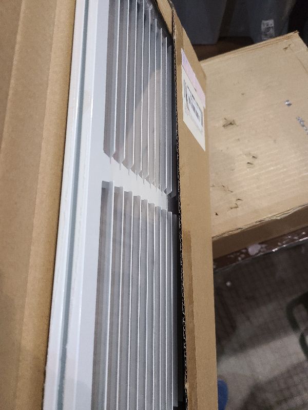 Photo 1 of [2 Pack] Fits 14x8 Duct Opening | Steel Return Air Grille by Handua | Vent Cover Grill for Sidewall and Ceiling | White | HVAC Cold Air Intake Grille | Outer Dimensions: 15.75"W X 9.75"