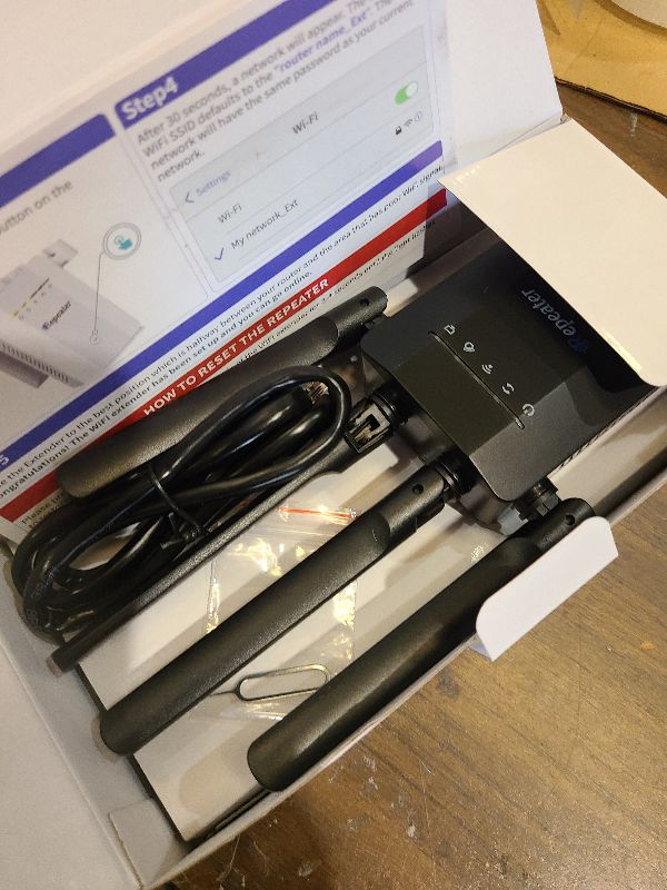 Photo 1 of 2026 New WiFi Extender Signal Booster for Home, 17k+sq.ft Long Range WiFi Repeater Wireless Routers Signal Amplifier, Mesh WiFi 15X Faster Access Point with Ethernet Port, 5 Working Modes