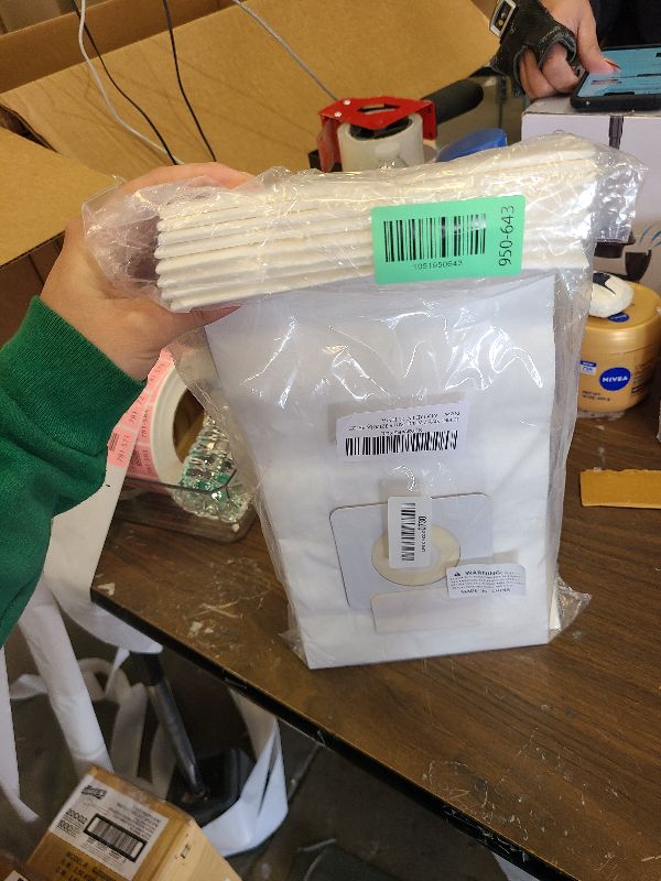 Photo 1 of 12 Pack Style 7 Vacuum Bags Replacement Compatible with Bissell PowerForce Bagged Uprights Vacuums 3522 3545 3550 3554 series, Replace Part # 32120 by PETOX