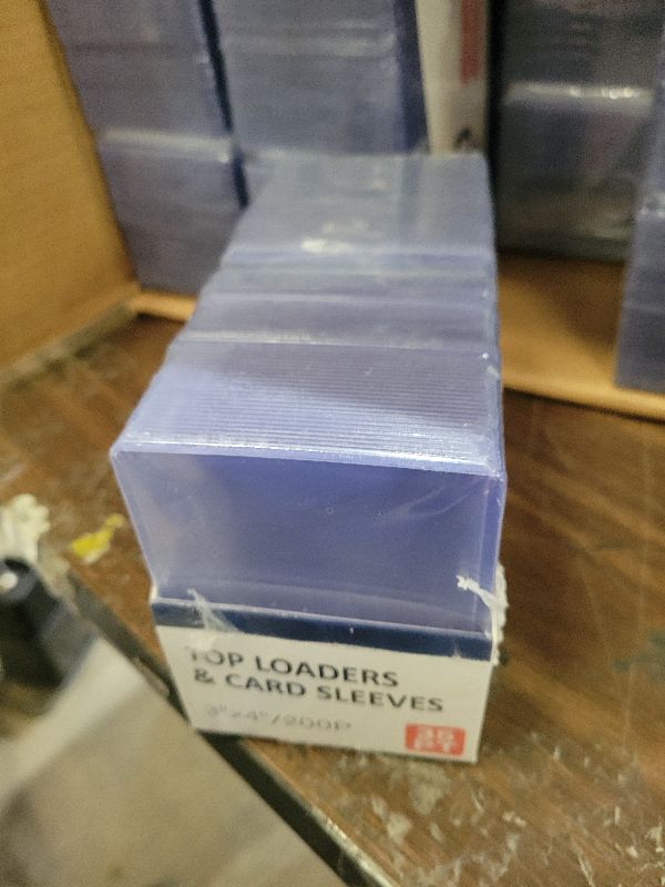 Photo 1 of 2000 Card Sleeves Top Loaders for Cards, 3" x 4" Hard Plastic Toploaders, Baseball Card Protectors, Trading Card Holder for Football Sports Cards (1000 Toploaders + 1000 Penny Sleeves)