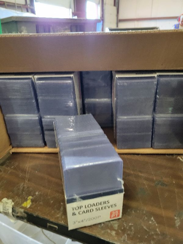 Photo 1 of 2000 Card Sleeves Top Loaders for Cards, 3" x 4" Hard Plastic Toploaders, Baseball Card Protectors, Trading Card Holder for Football Sports Cards (1000 Toploaders + 1000 Penny Sleeves)