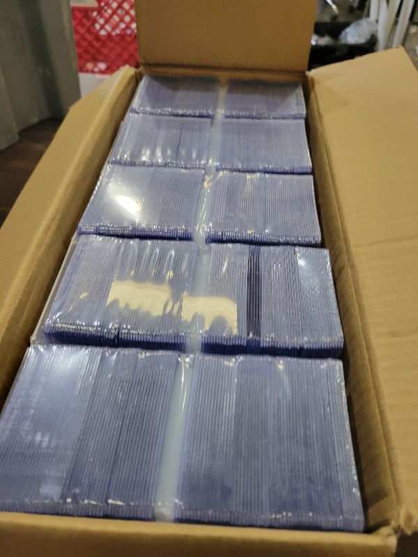 Photo 1 of 2000 Card Sleeves Top Loaders for Cards, 3" x 4" Hard Plastic Toploaders, Baseball Card Protectors, Trading Card Holder for Football Sports Cards (1000 Toploaders + 1000 Penny Sleeves)