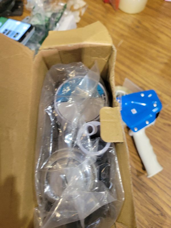 Photo 1 of 2-Inch Dual Flush Valve & Fill Valve Replacement Kit for 2-Piece Toilets, Complete Toilet Repair Kit Inside Tank with Push Button, Gasket & Bolts, Compatible with Glacier Bay, Toto & American Standard